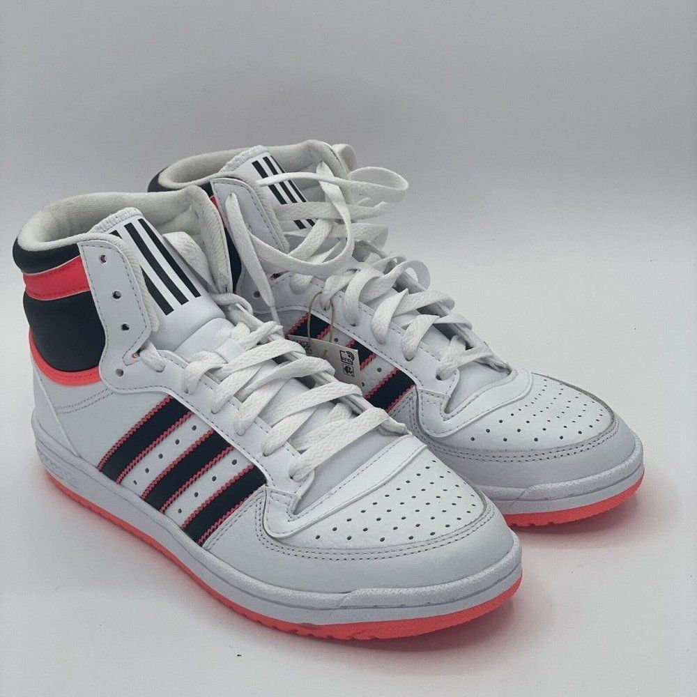 adidas Originals Top Ten RB Hi Men's Athletic White Turbo Pink Shoe Sneaker Sz 8